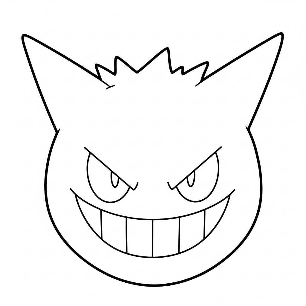coloriage Gengar pour enfants