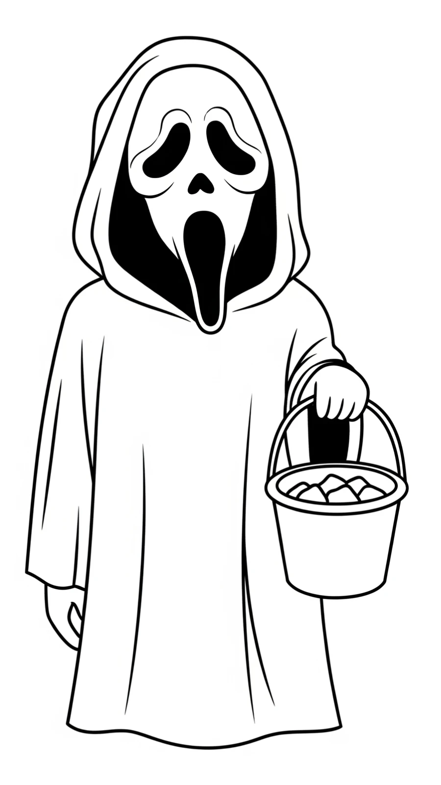 coloriage Ghostface à imprimer a4