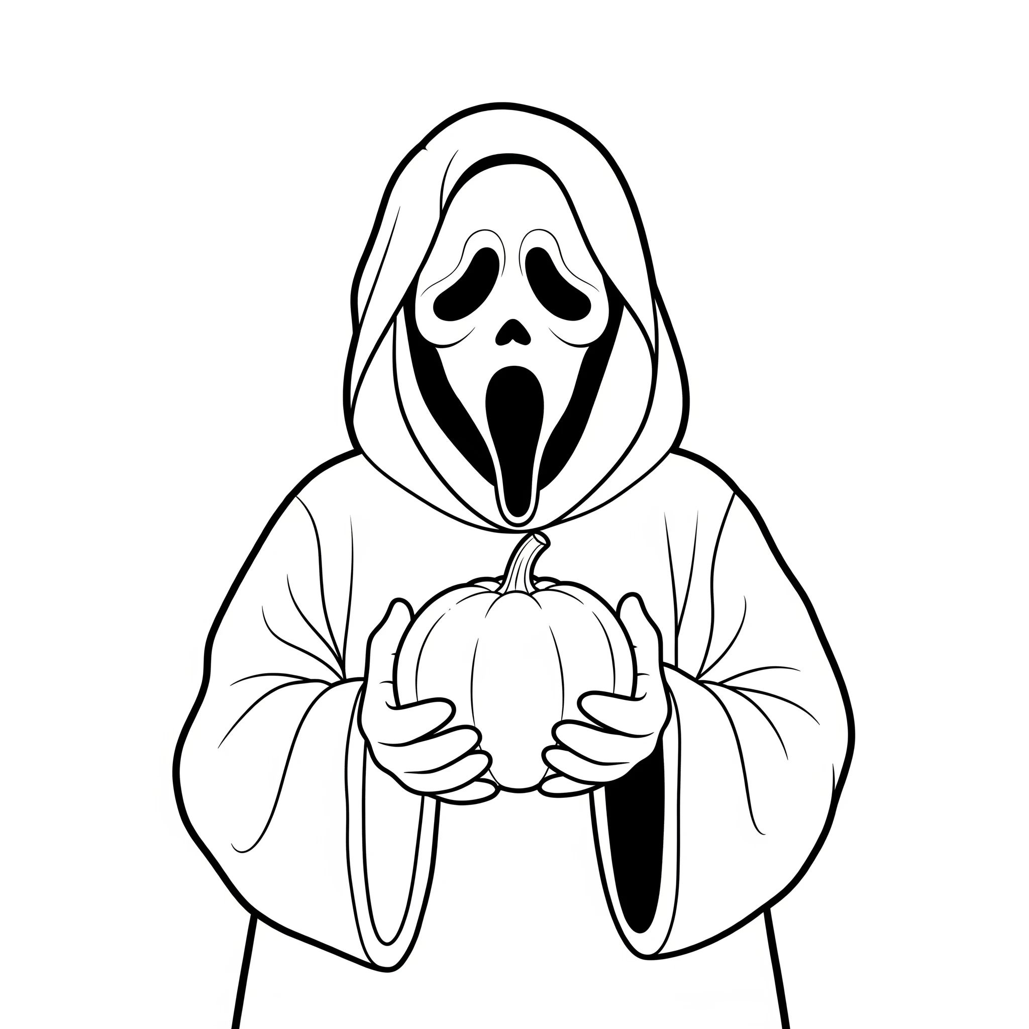 coloriage Ghostface a dessiner et imprimer