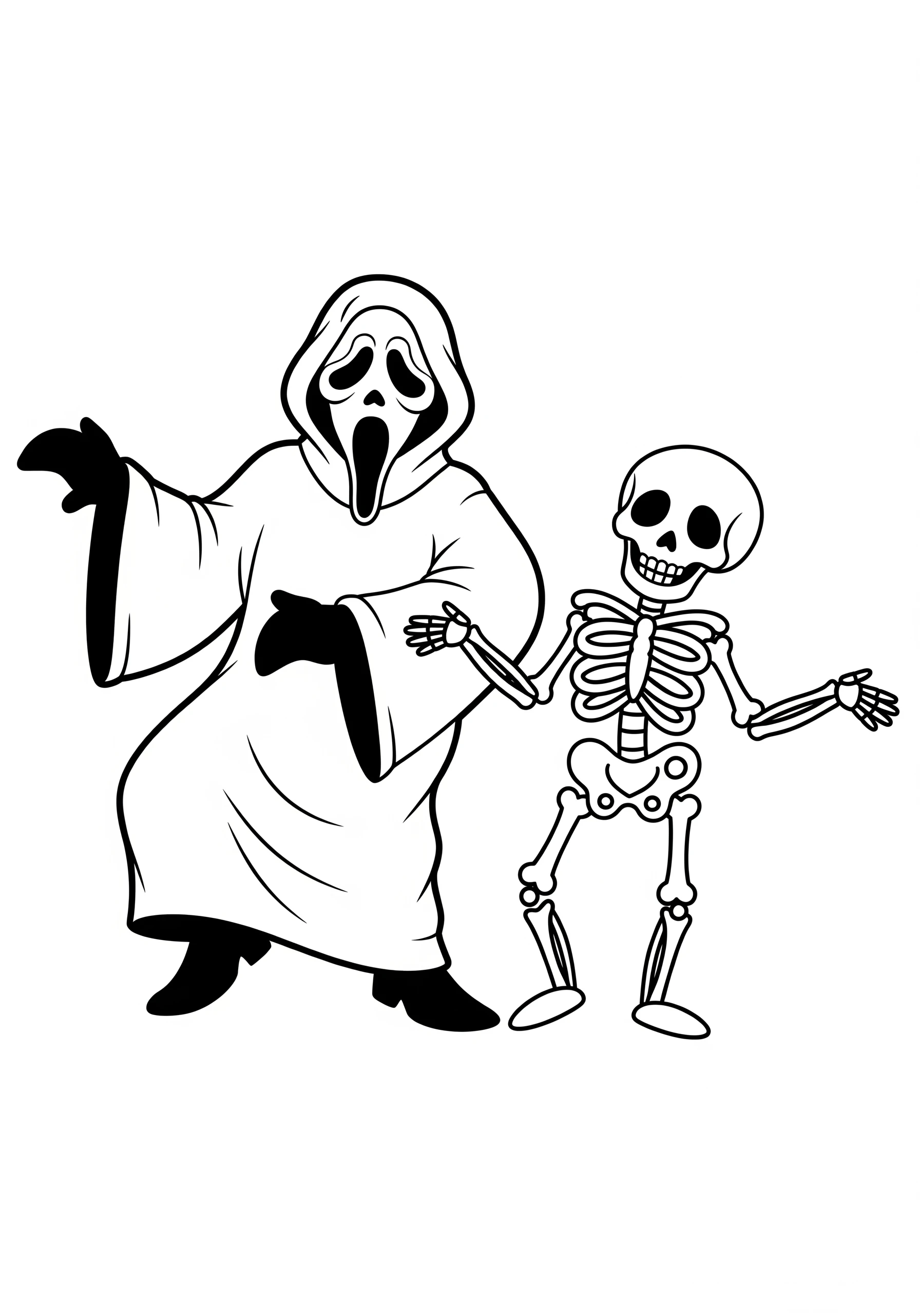 coloriage Ghostface pour enfants à télécharger