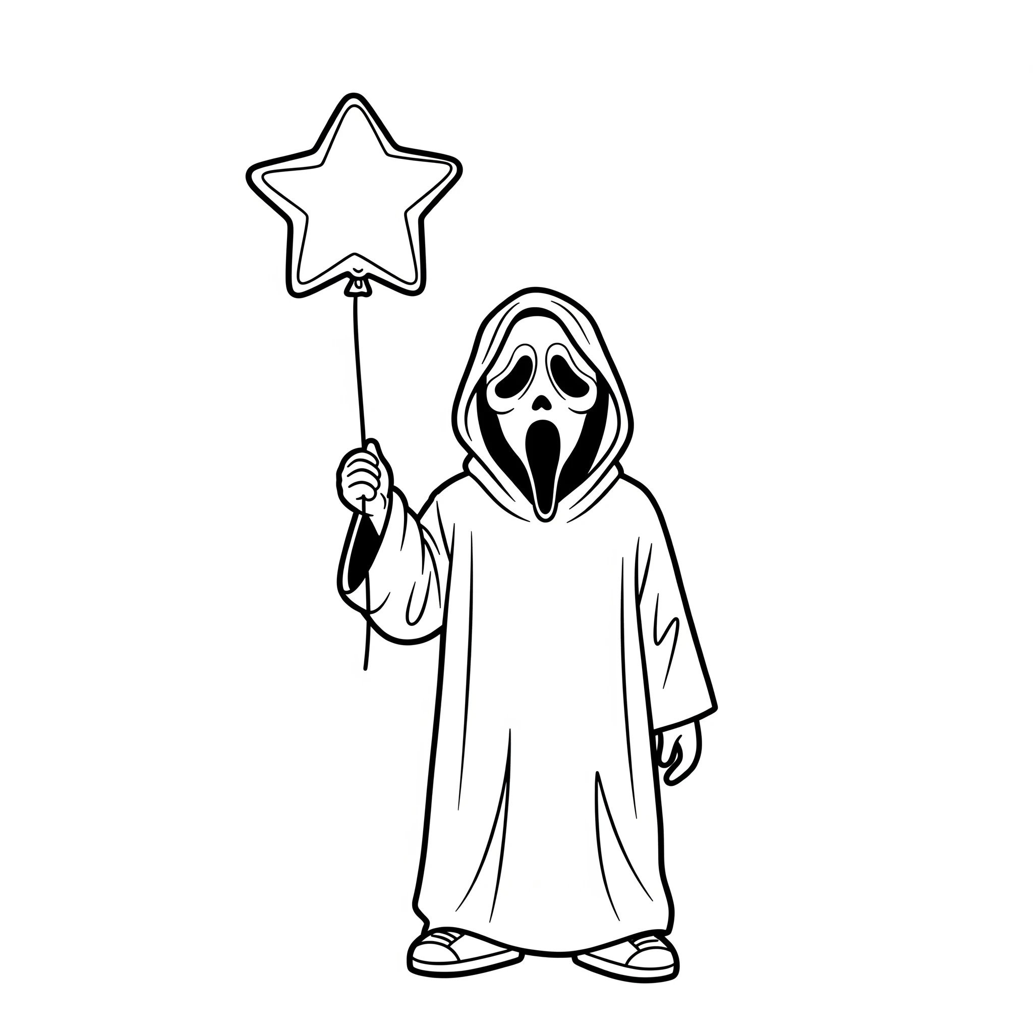 coloriage Ghostface pour enfants à télécharger 1