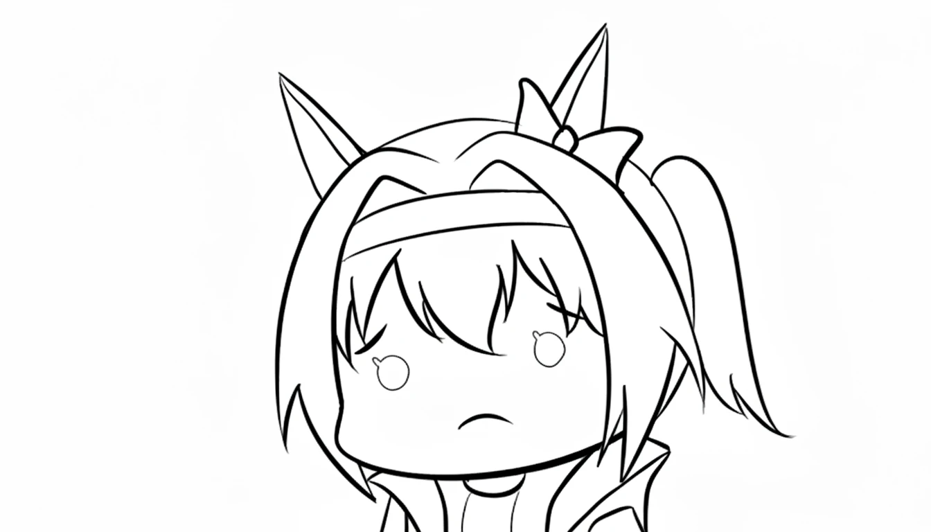 coloriage Haru Urara à imprimer pdf gratuit