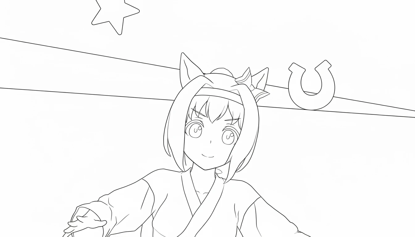 coloriage Haru Urara a imprimer gratuit