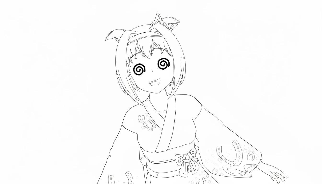 coloriage Haru Urara a colorier en ligne