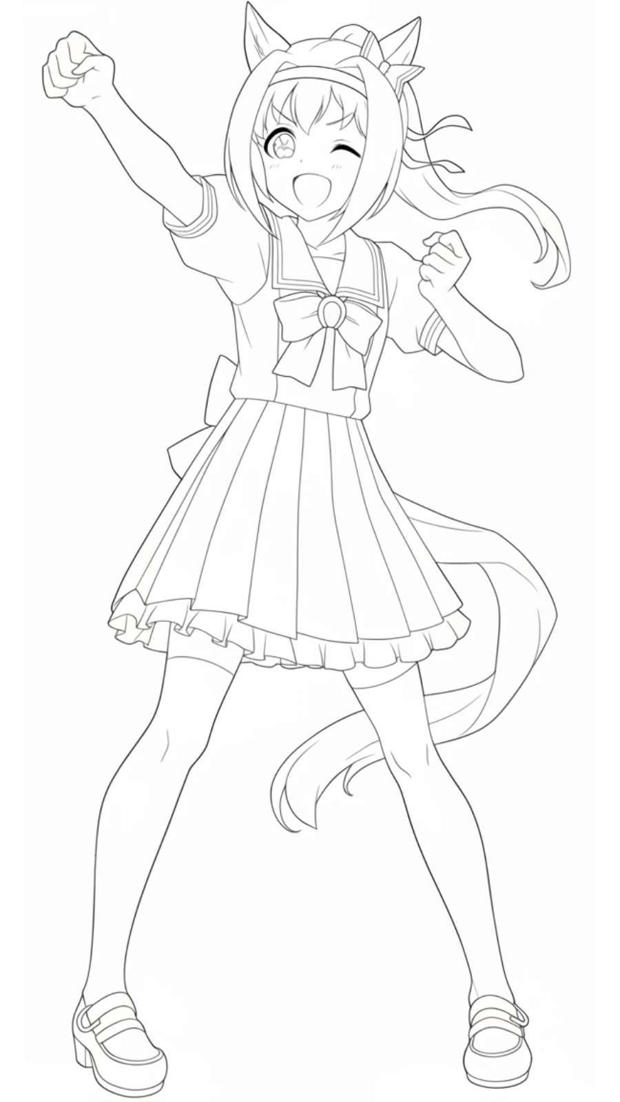 coloriage Haru Urara gratuit à imprimer