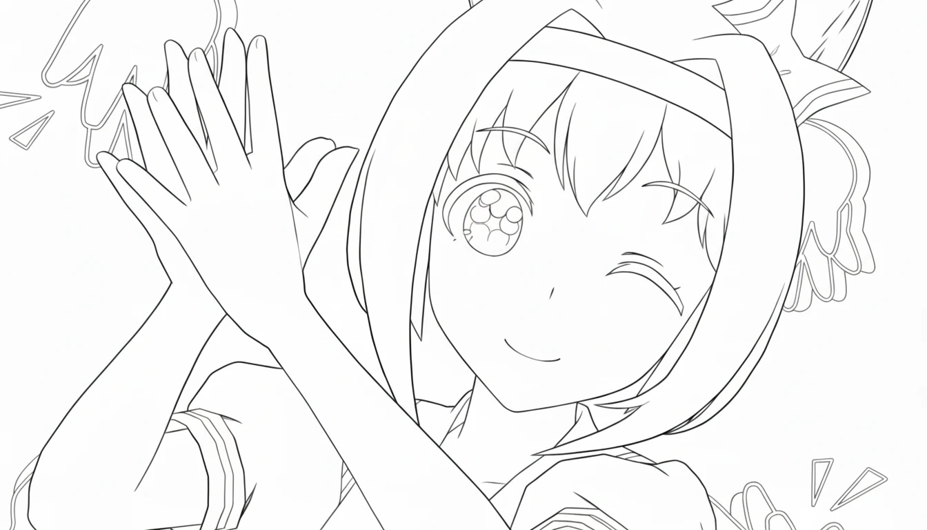 coloriage Haru Urara de pour enfants