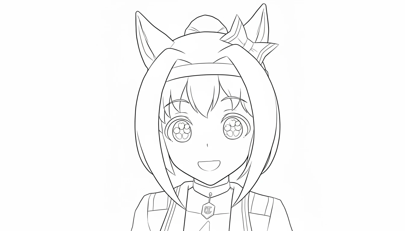 imprimer coloriage Haru Urara pour enfant
