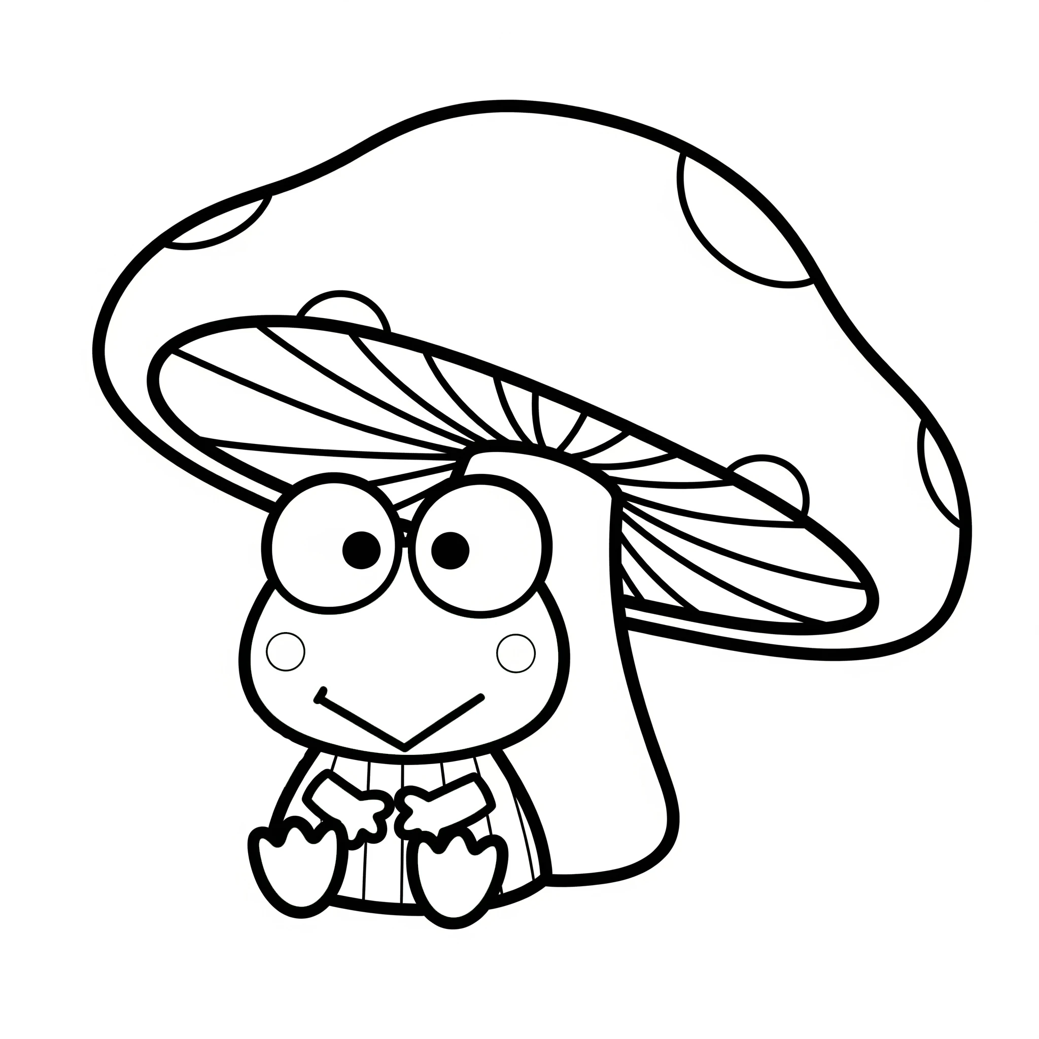 coloriage Keroppi gratuit pour enfants