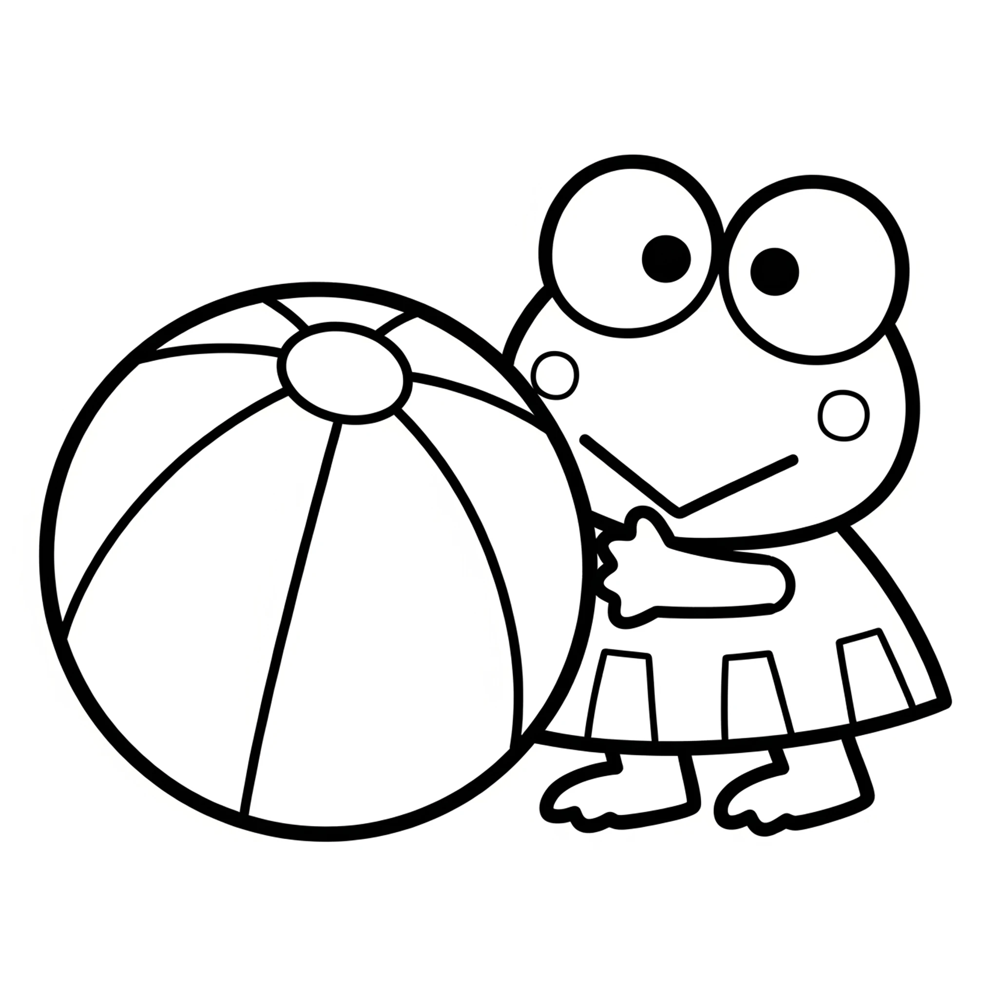 coloriage Keroppi pour enfant de 10 ans