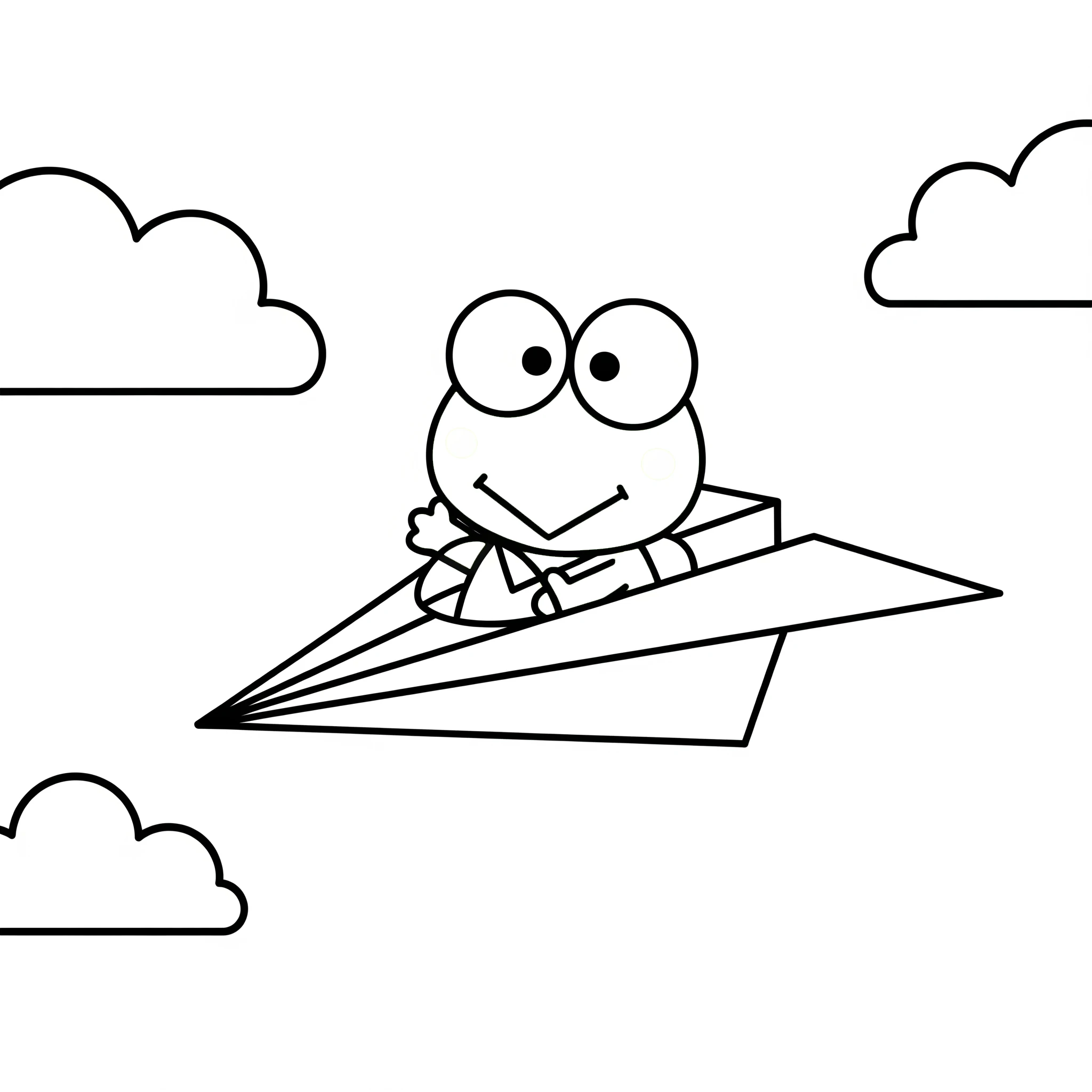 coloriage Keroppi d'enfant a imprimer