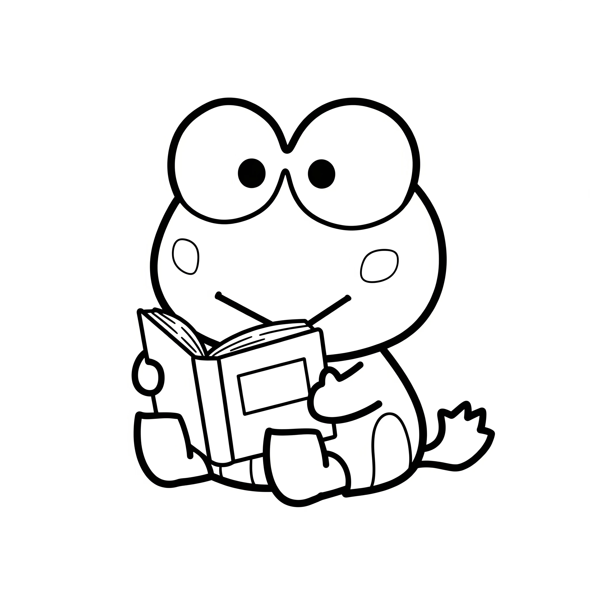 coloriage Keroppi à imprimer gratuitement pdf 1