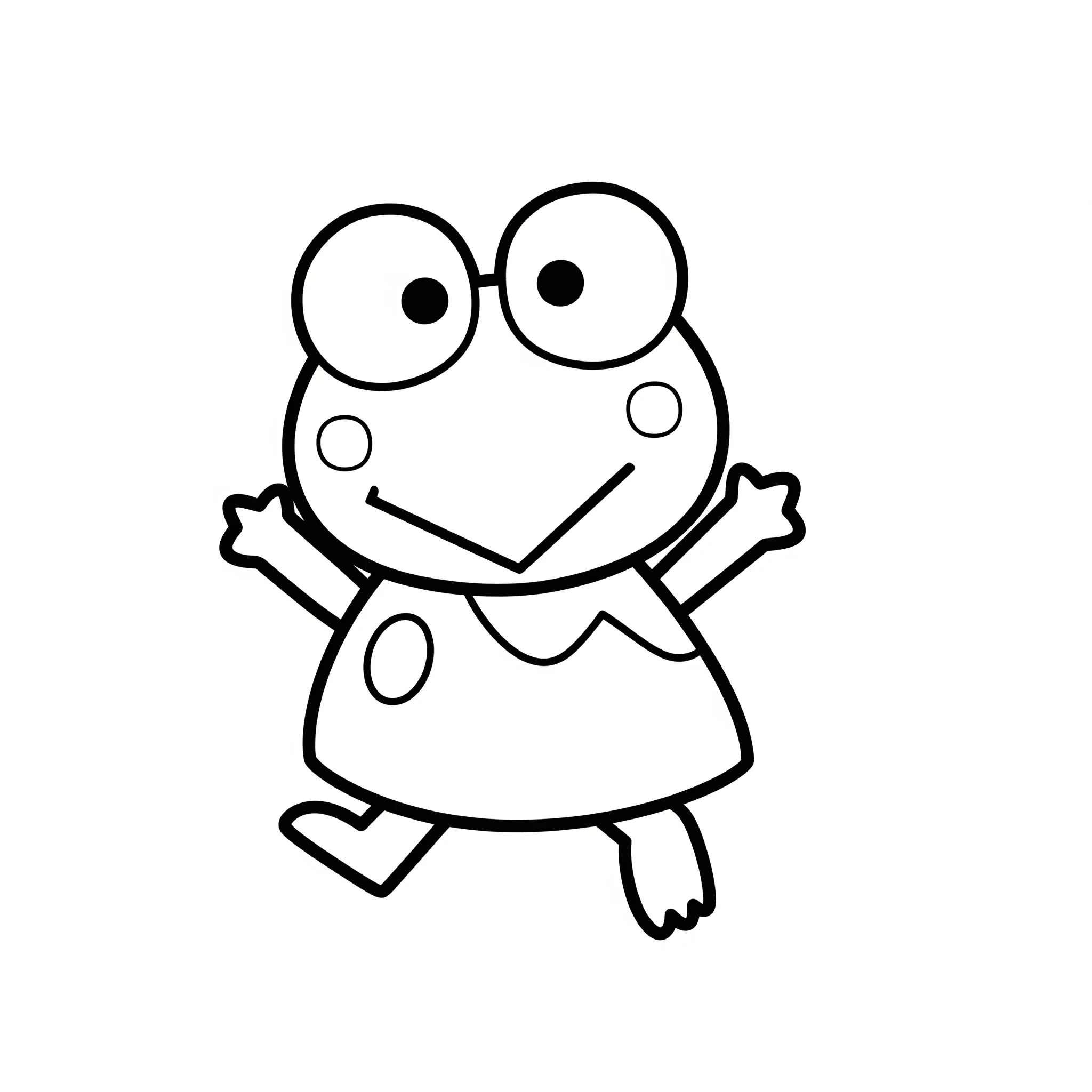 coloriage Keroppi en ligne pour enfant