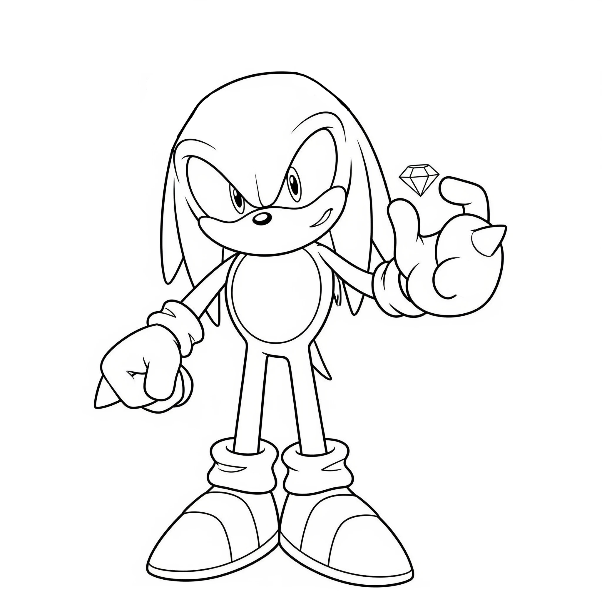 coloriage Knuckles de pour enfants 1