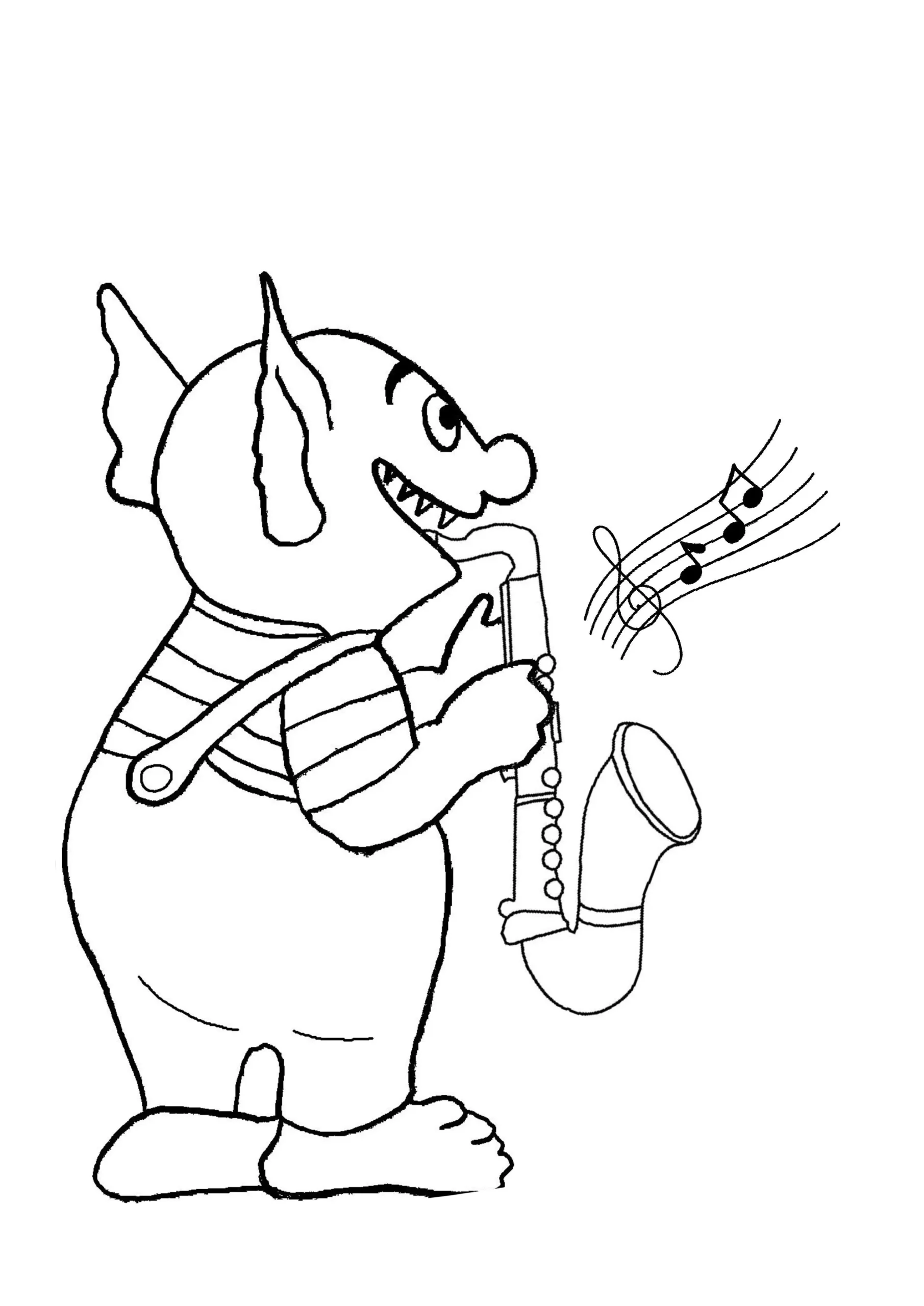 coloriage Le Petit Ogre à imprimer gratuit