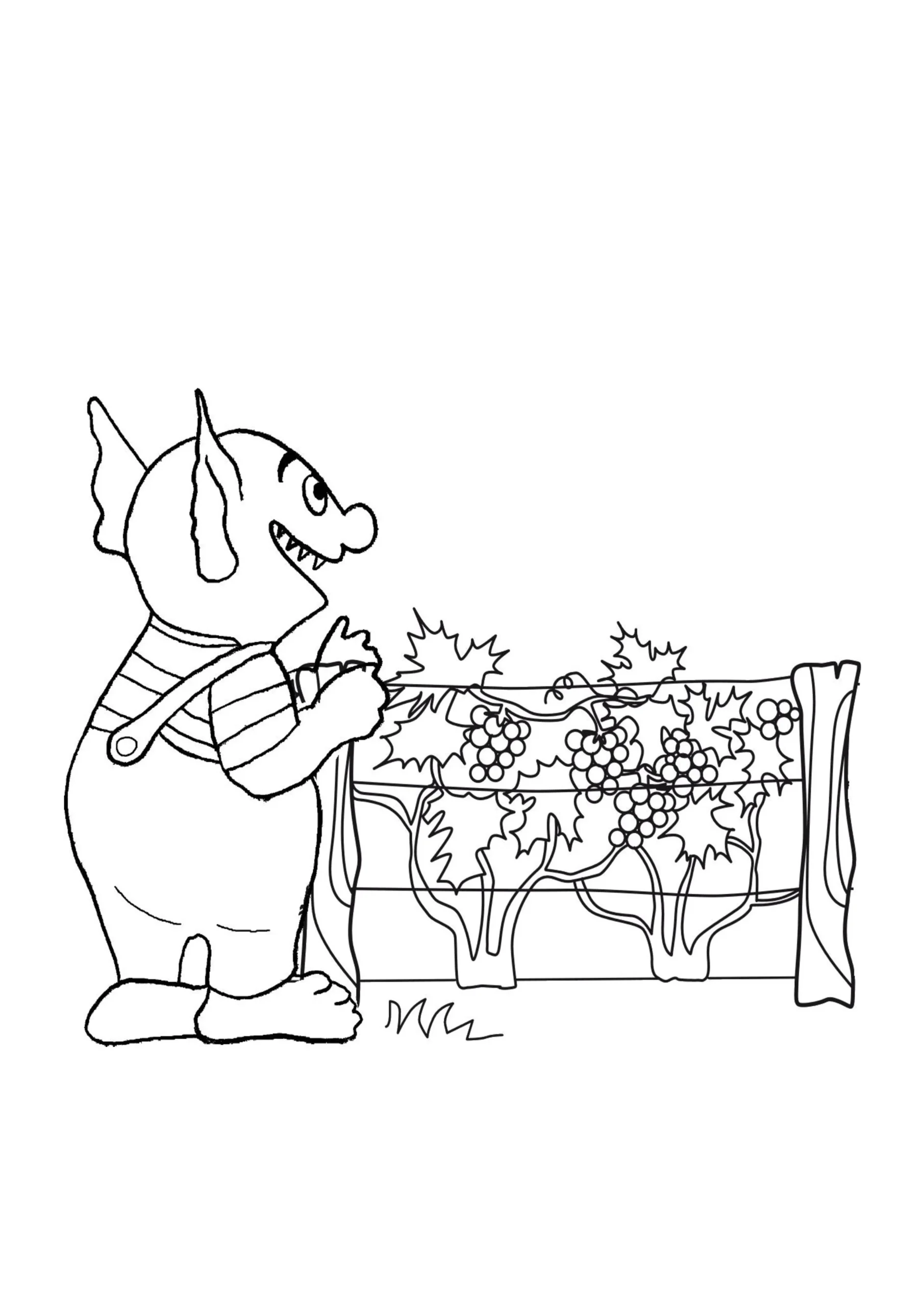 coloriage Le Petit Ogre a dessiner en ligne