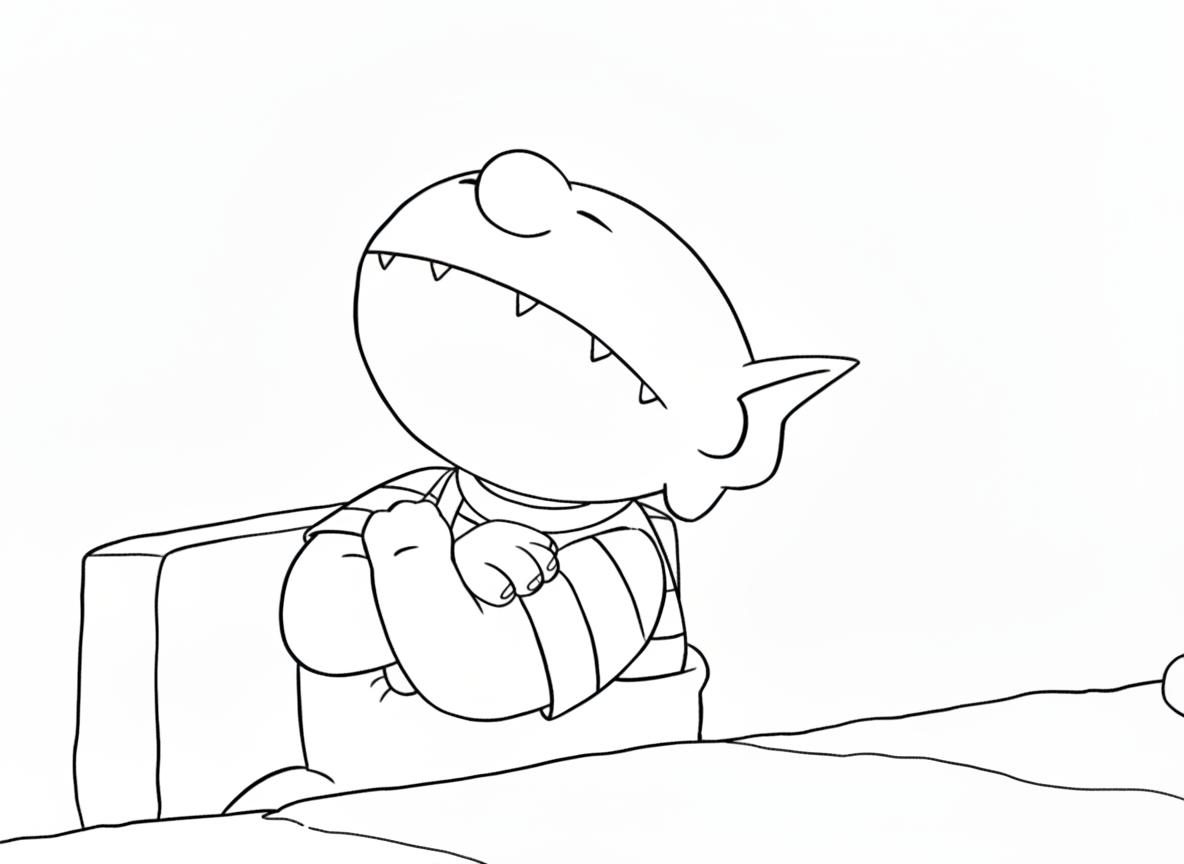 coloriage Le Petit Ogre à imprimer pdf gratuit