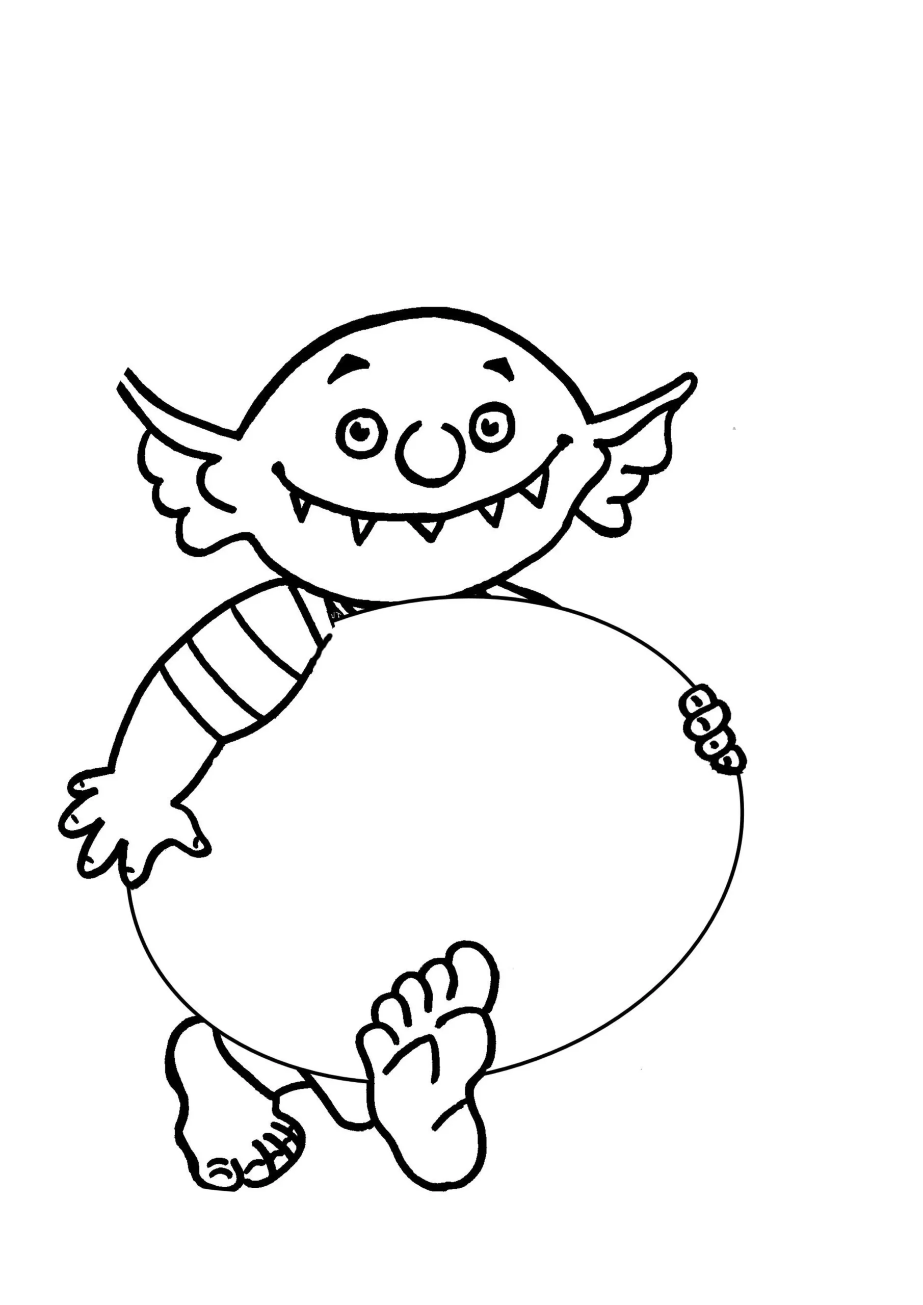 a imprimer coloriage Le Petit Ogre gratuit 1