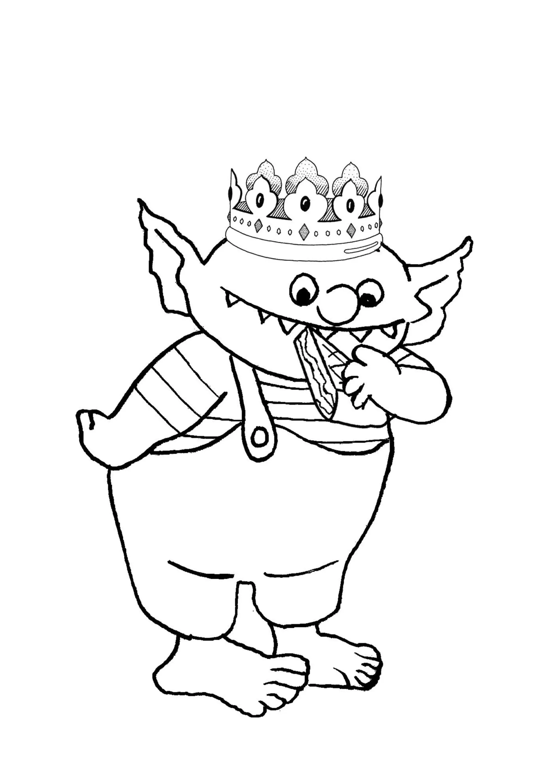 coloriage Le Petit Ogre gratuit à imprimer