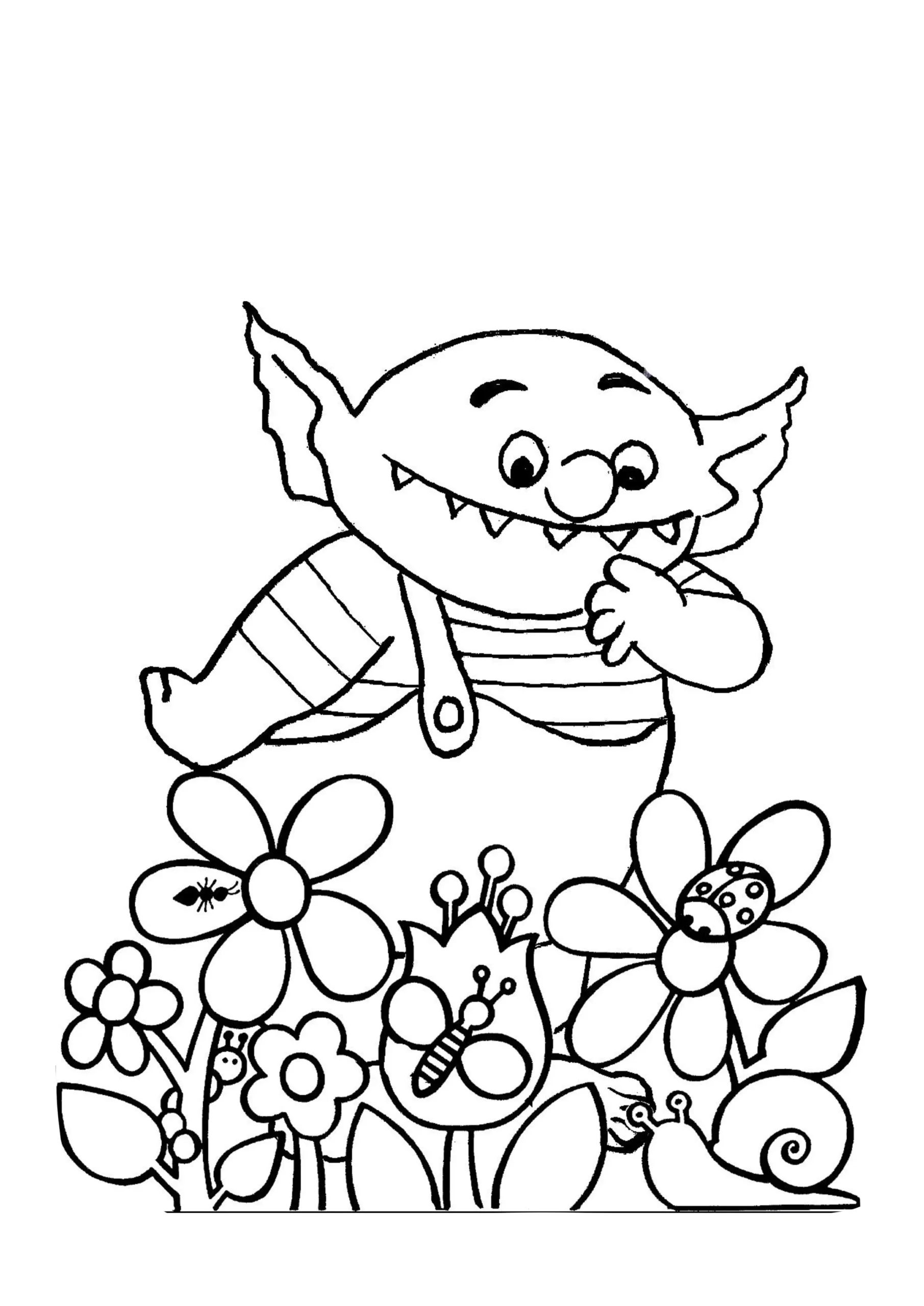 coloriage Le Petit Ogre a dessiner et imprimer