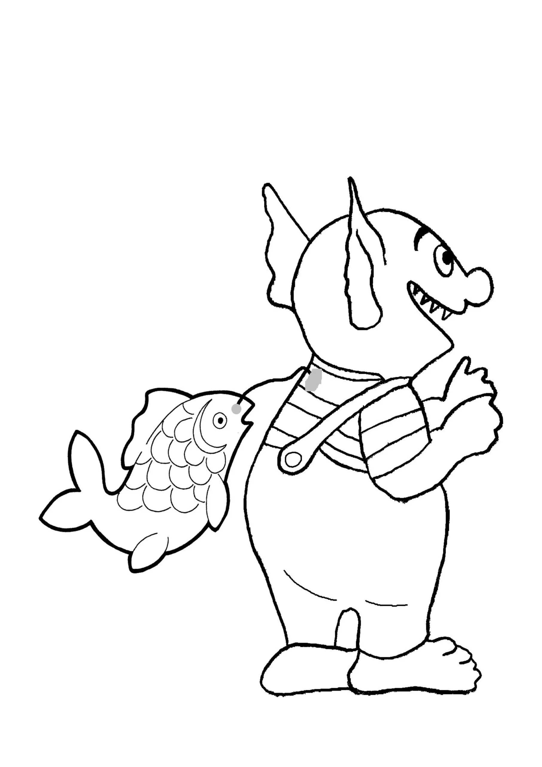 coloriage Le Petit Ogre à imprimer pdf gratuit 2