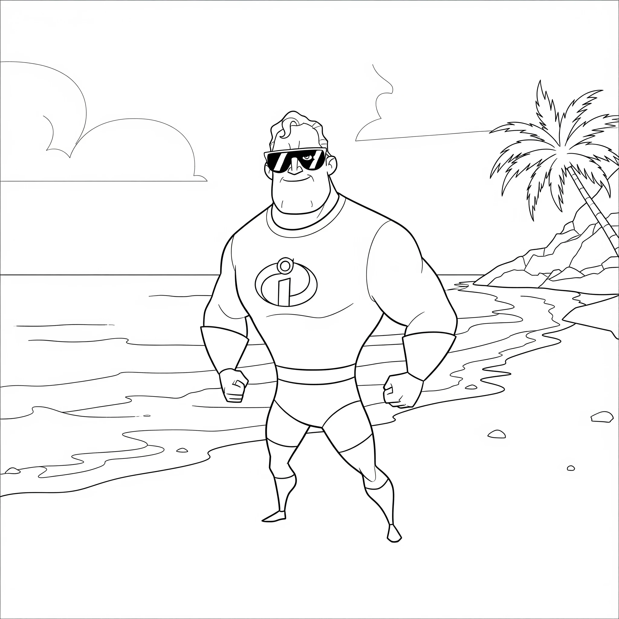 a imprimer coloriage Les Indestructibles gratuit