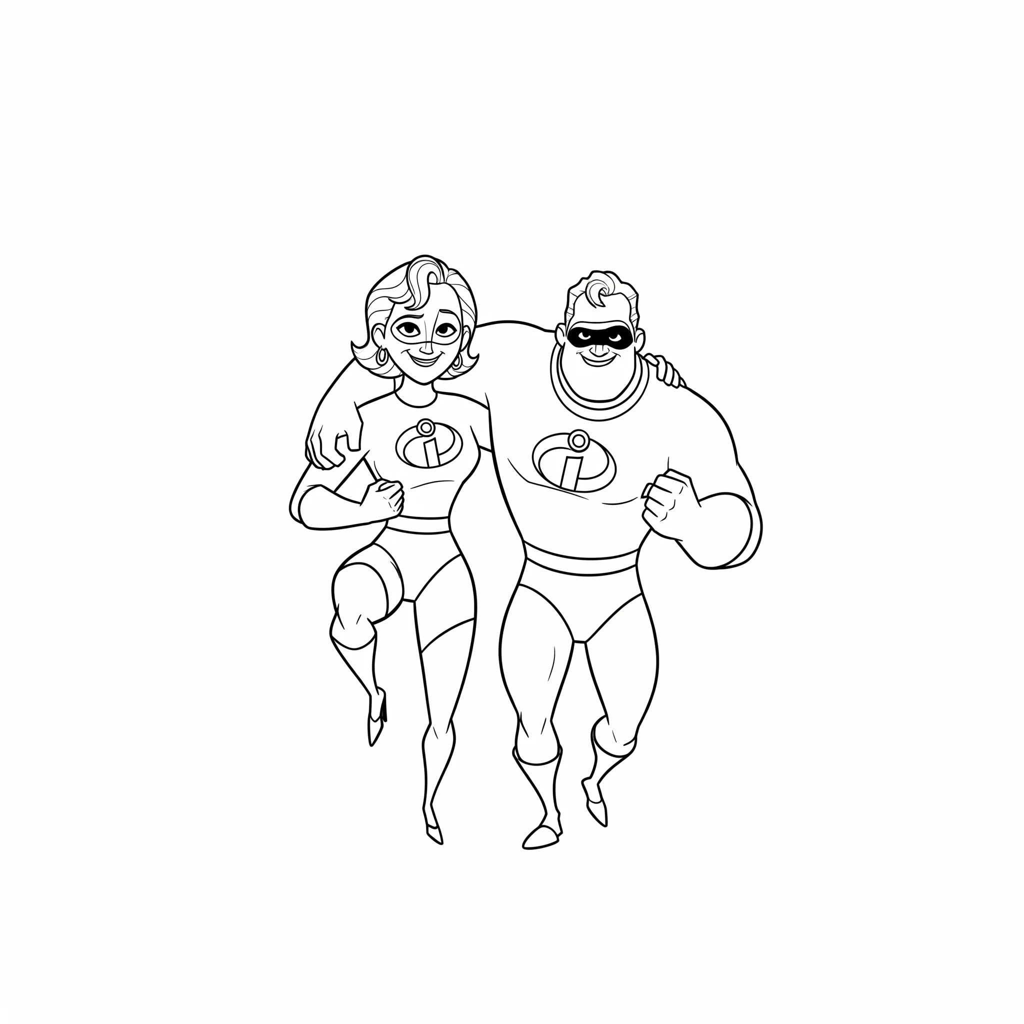 coloriage Les Indestructibles a dessiner et imprimer