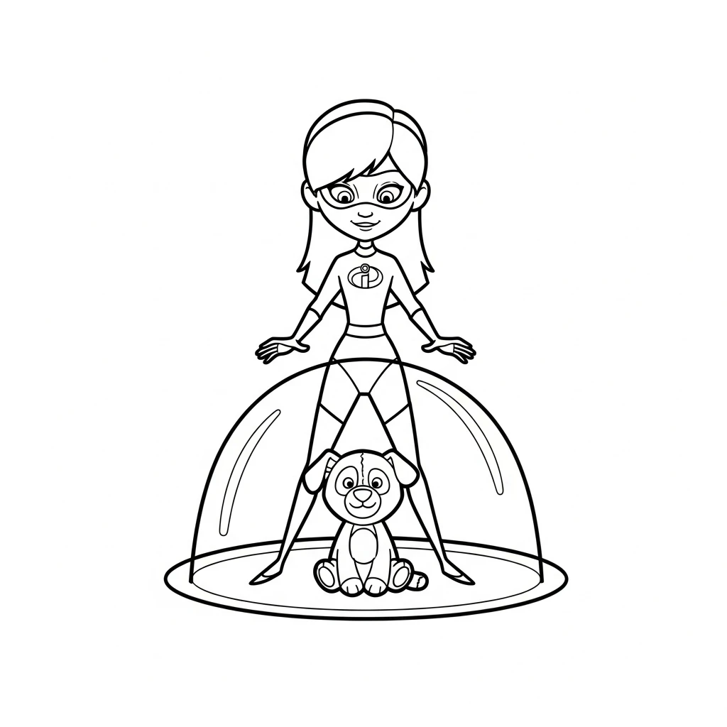 coloriage Les Indestructibles et découpage à imprimer 1