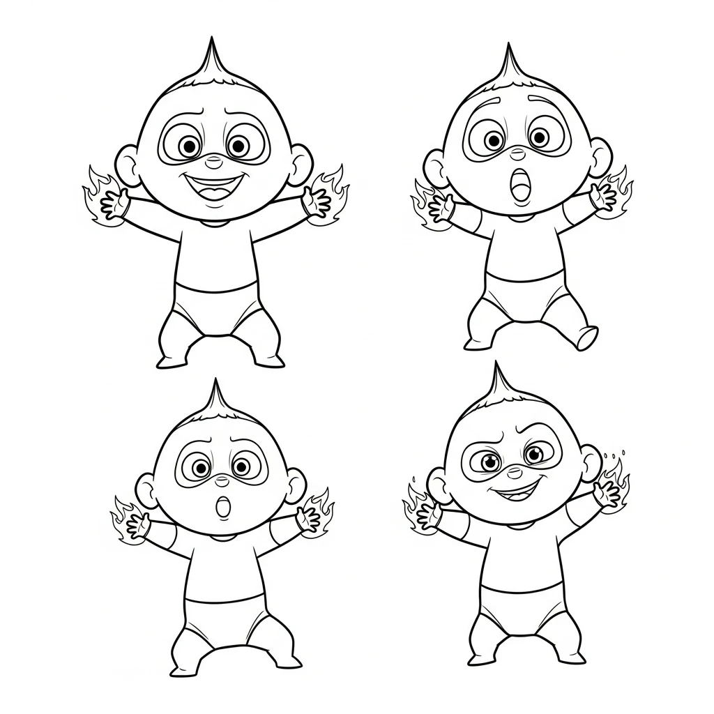 coloriage Les Indestructibles à imprimer gratuitement pdf