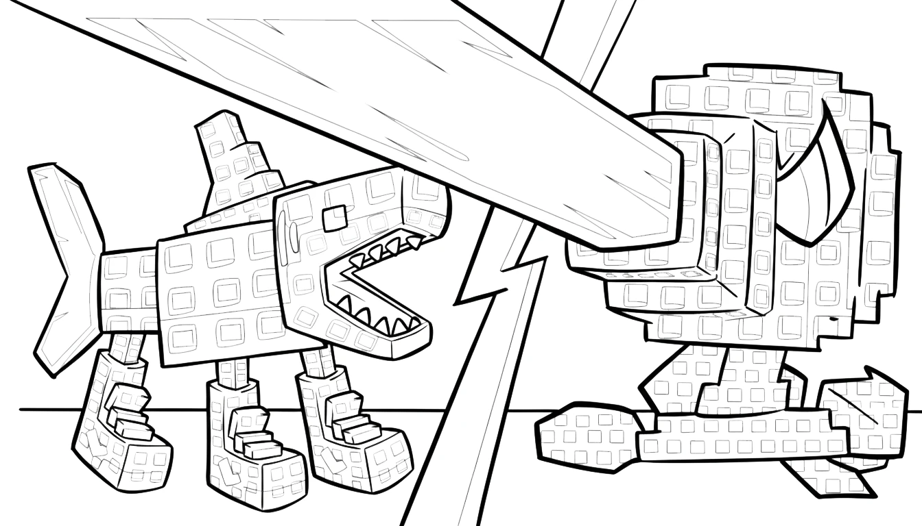 coloriage Plant vs Brainrot gratuit en ligne