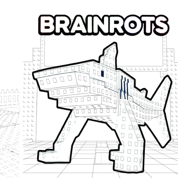 coloriage Plant vs Brainrot à imprimer