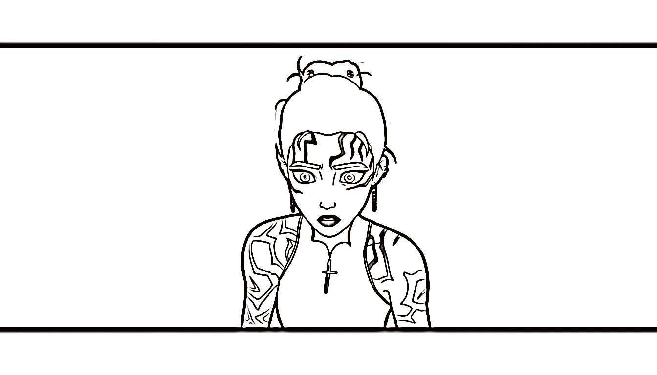 coloriage Rumi Kang pour enfant de 5 ans