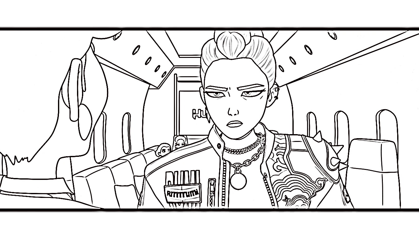 a imprimer coloriage Rumi Kang gratuit