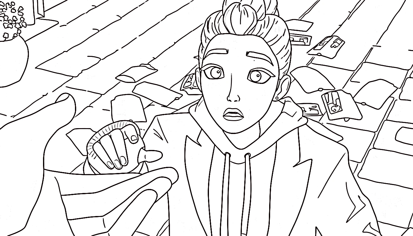 coloriage Rumi Kang gratuit en ligne
