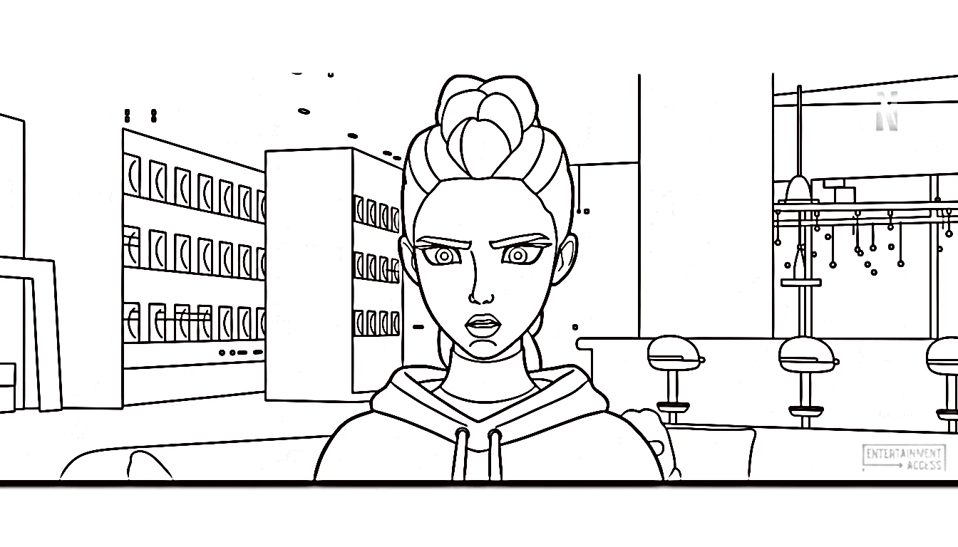 coloriage Rumi Kang pour enfants à imprimer