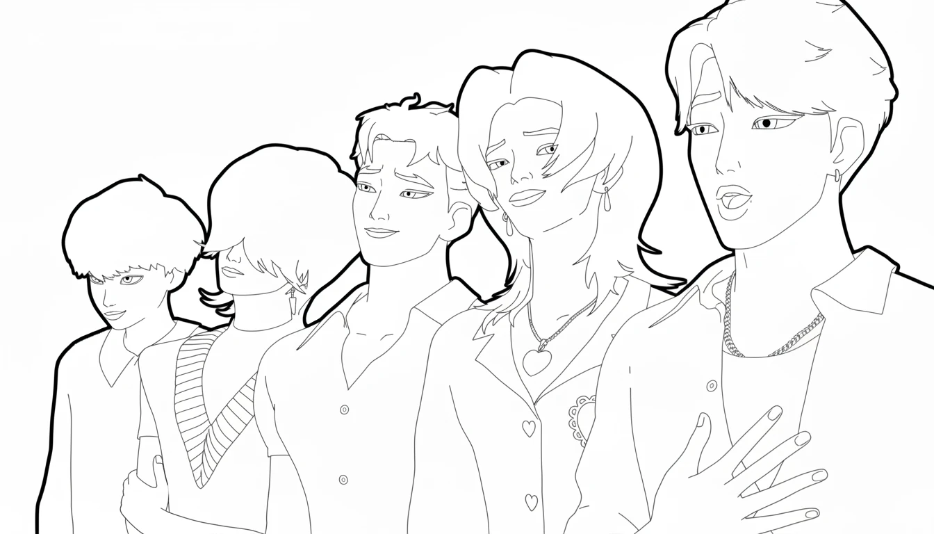 coloriage Saja Boys de pour enfants