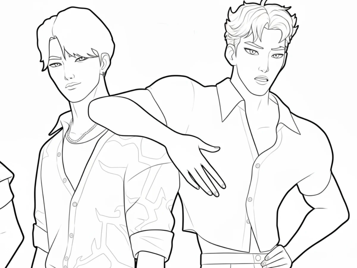 coloriage Saja Boys pour enfant