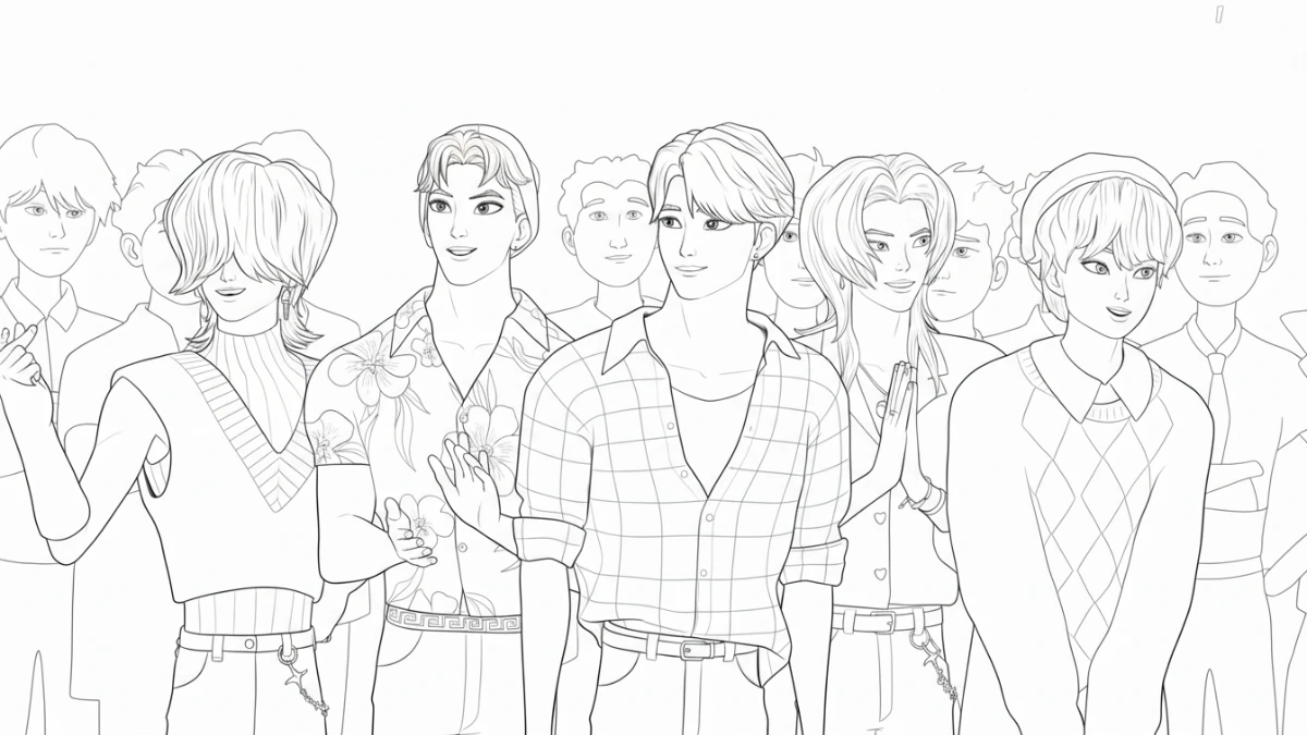 coloriage Saja Boys pour enfant de à imprimer