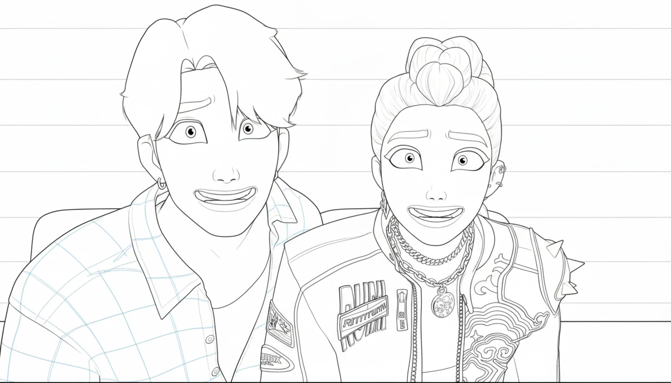 coloriage Saja Boys à imprimer pour enfant de 9 ans