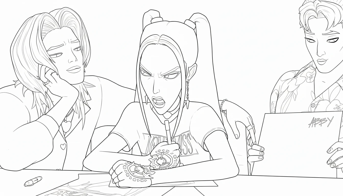 coloriage Saja Boys pour enfants a imprimer gratuit