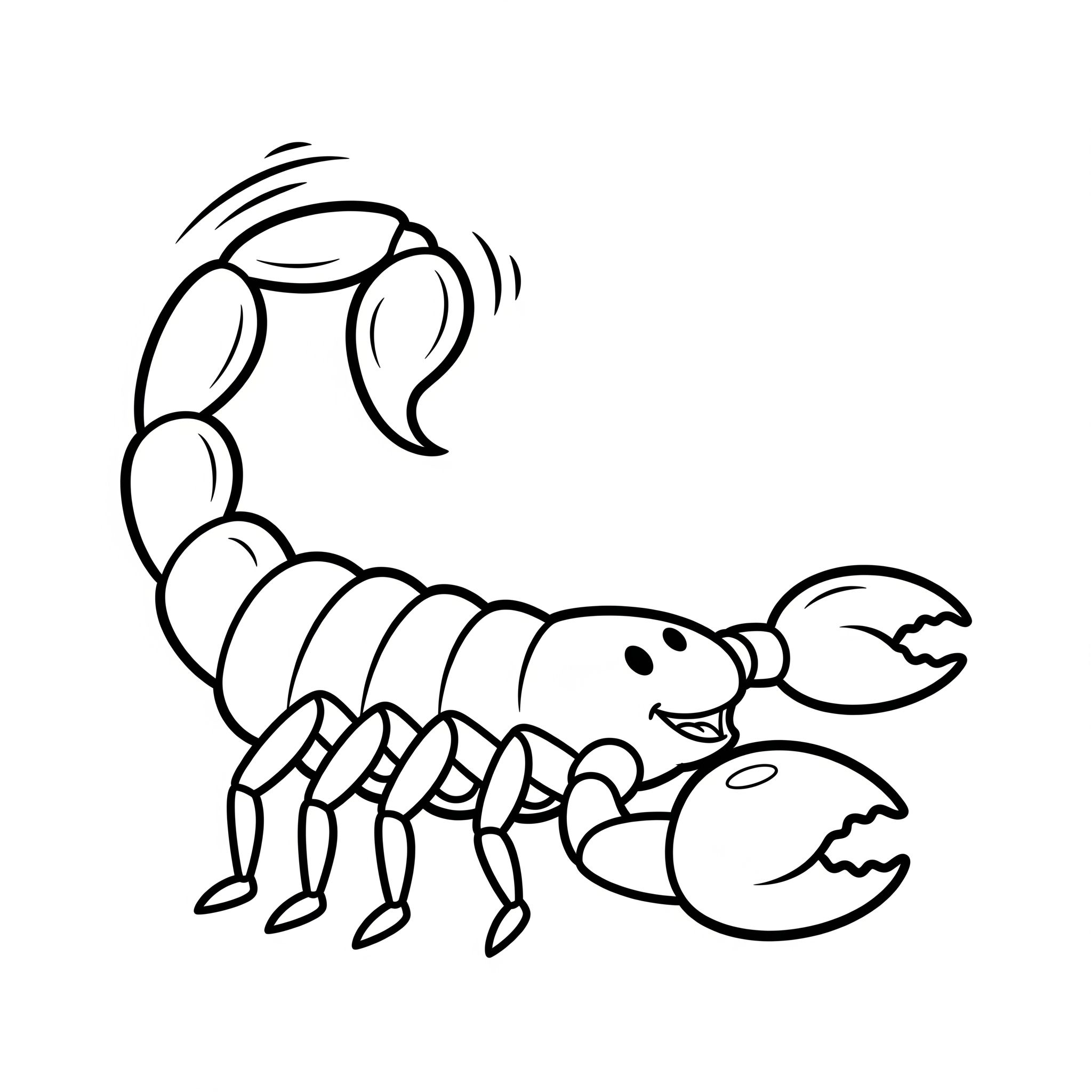 coloriage Scorpion à imprimer pour enfant de 3 ans 1