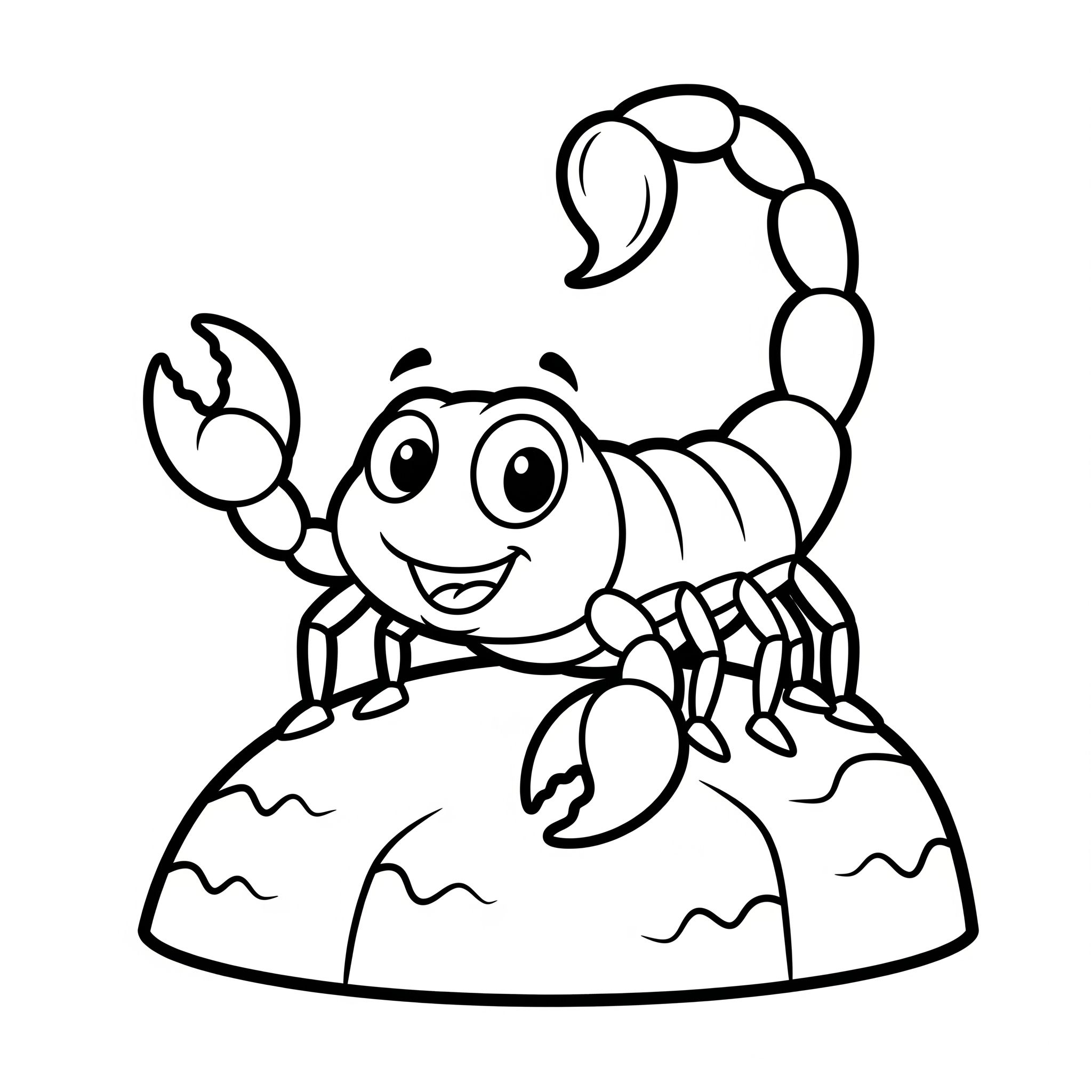 coloriage Scorpion à imprimer pour enfant de 3 ans 2