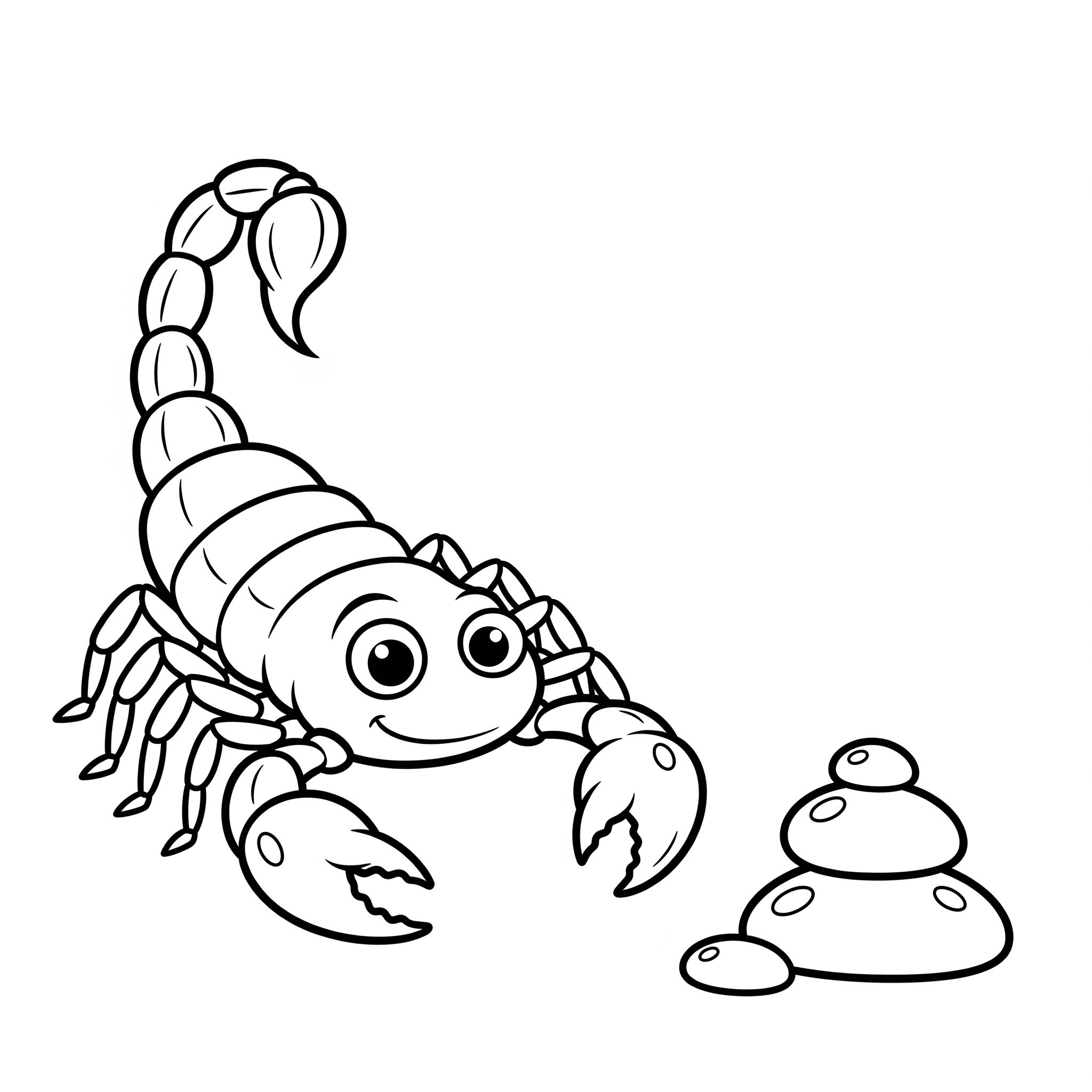 coloriage Scorpion de pour enfants