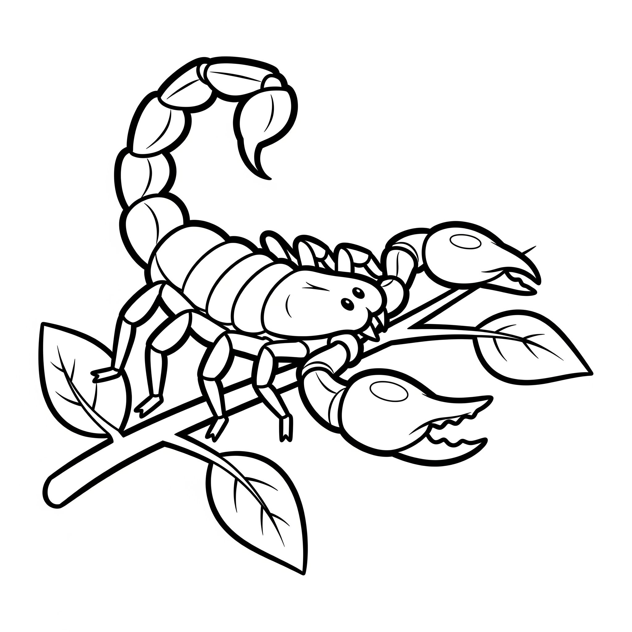 coloriage Scorpion à imprimer pour enfant de 3 ans 3