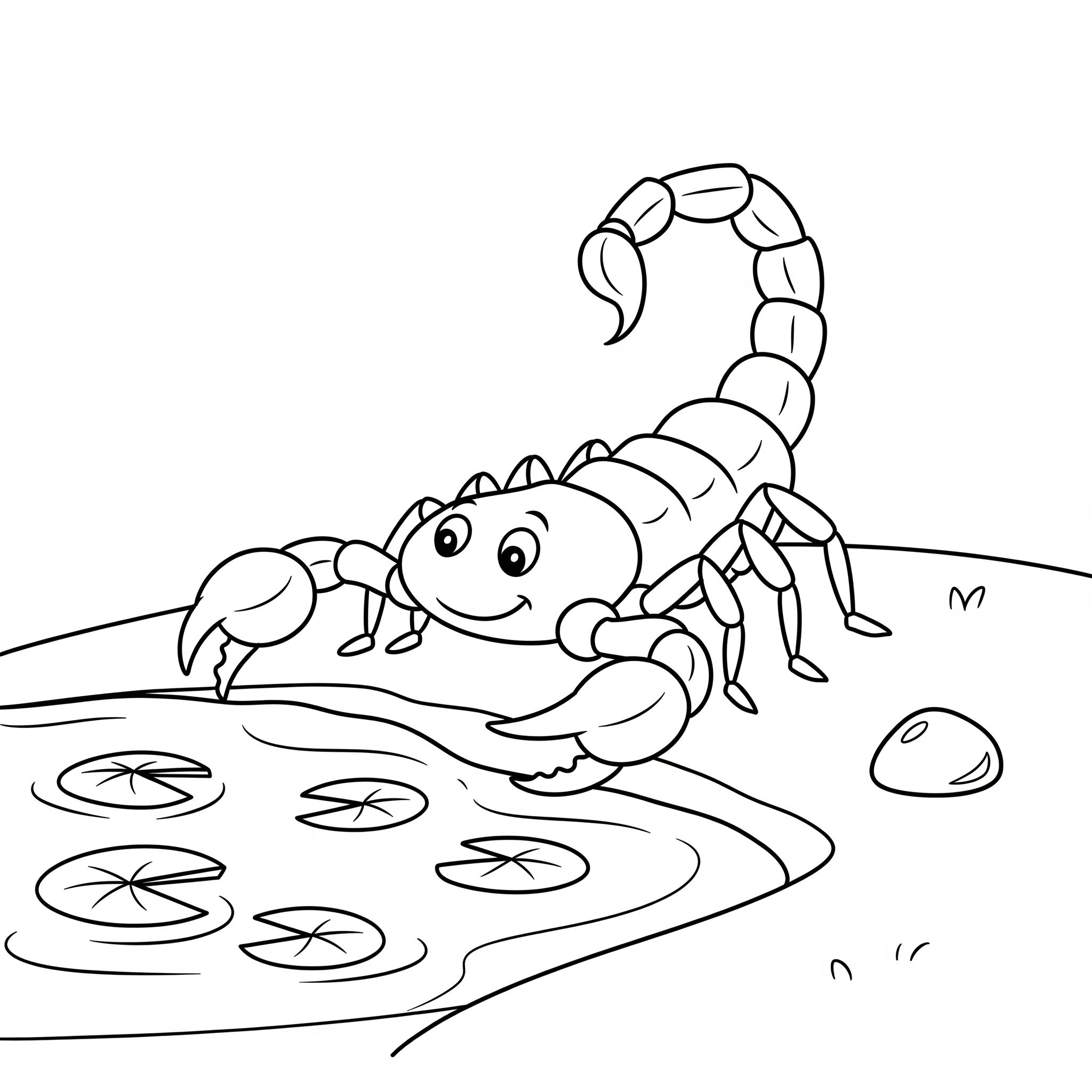 coloriage Scorpion pour enfant a imprimer gratuit