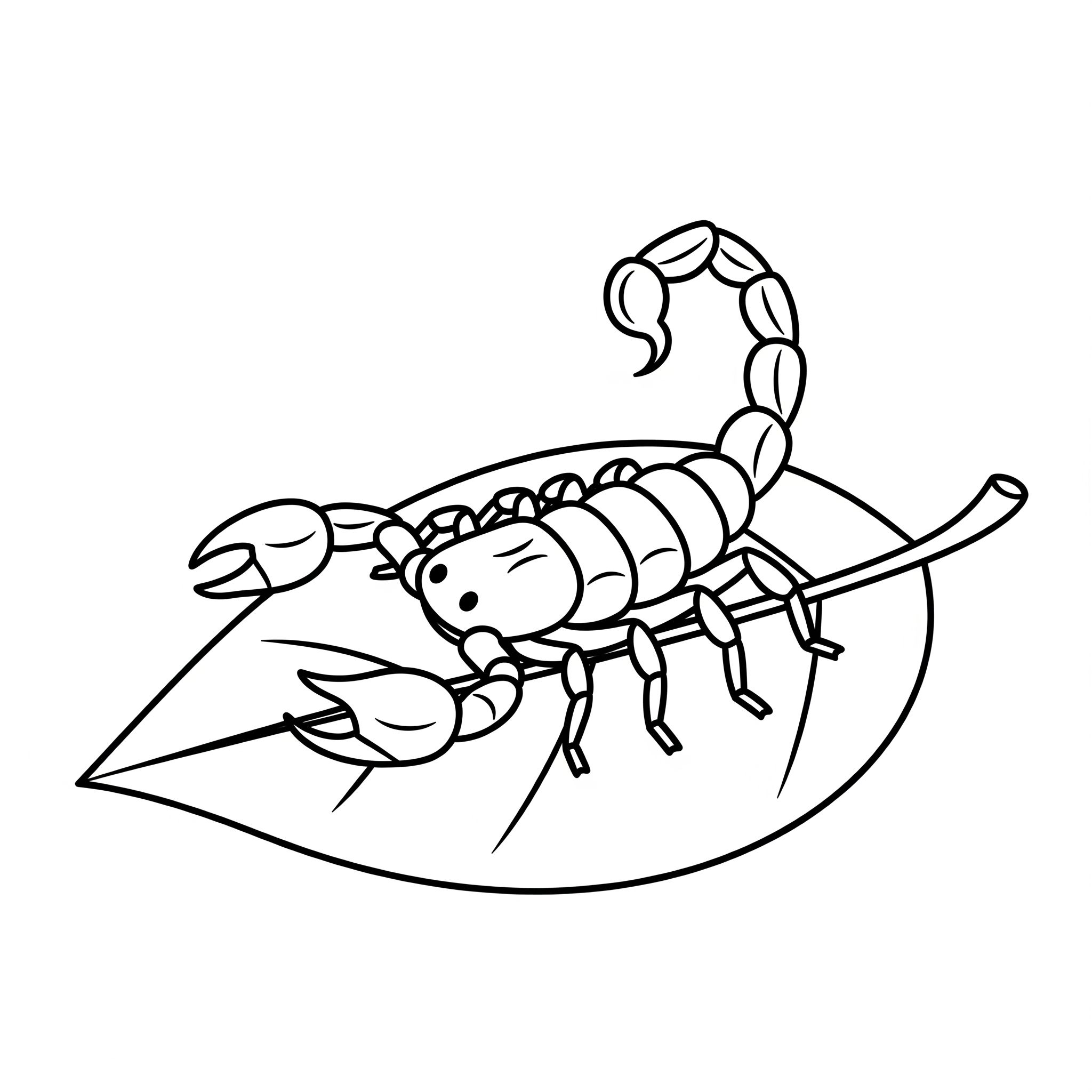 coloriage Scorpion à imprimer a4