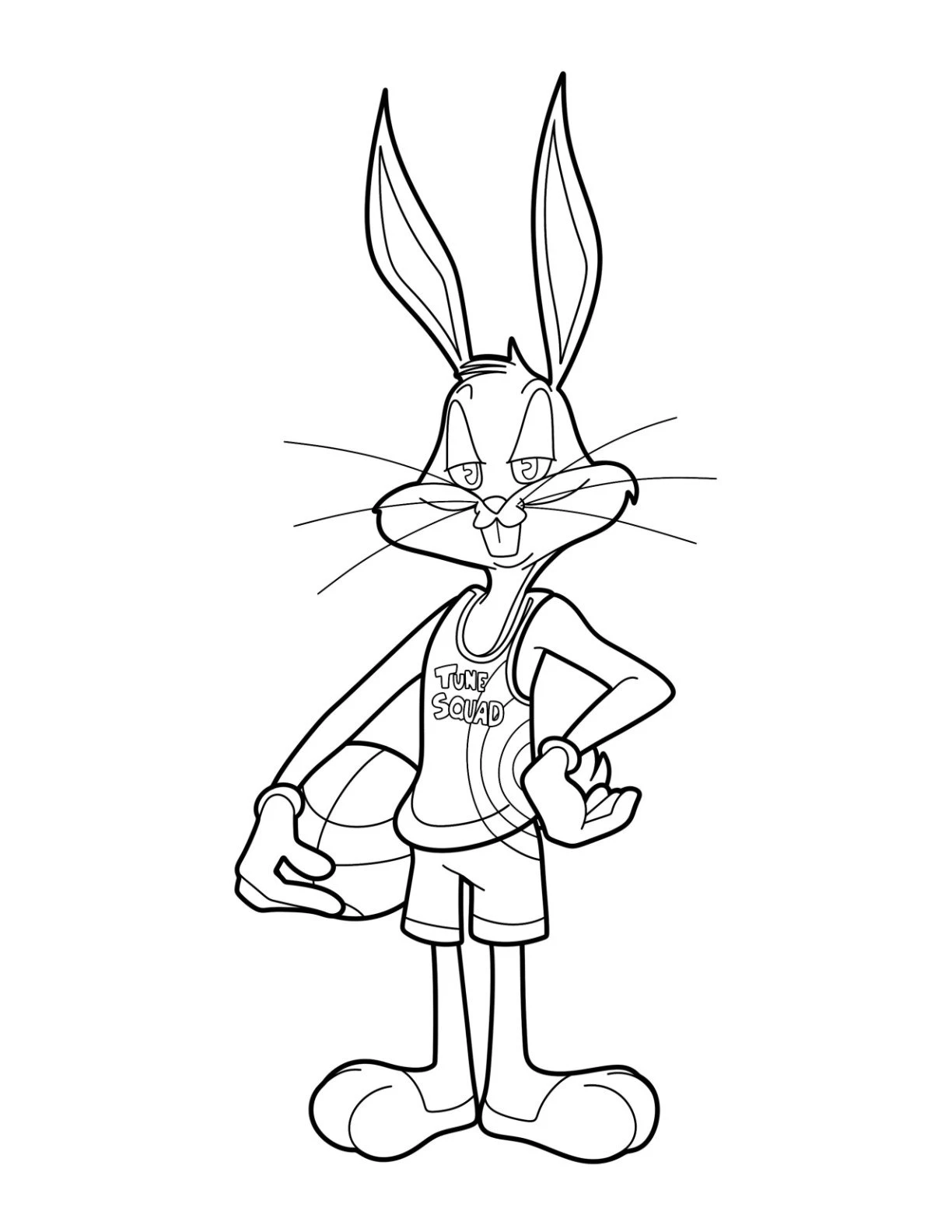 coloriage Space Jam pour enfant