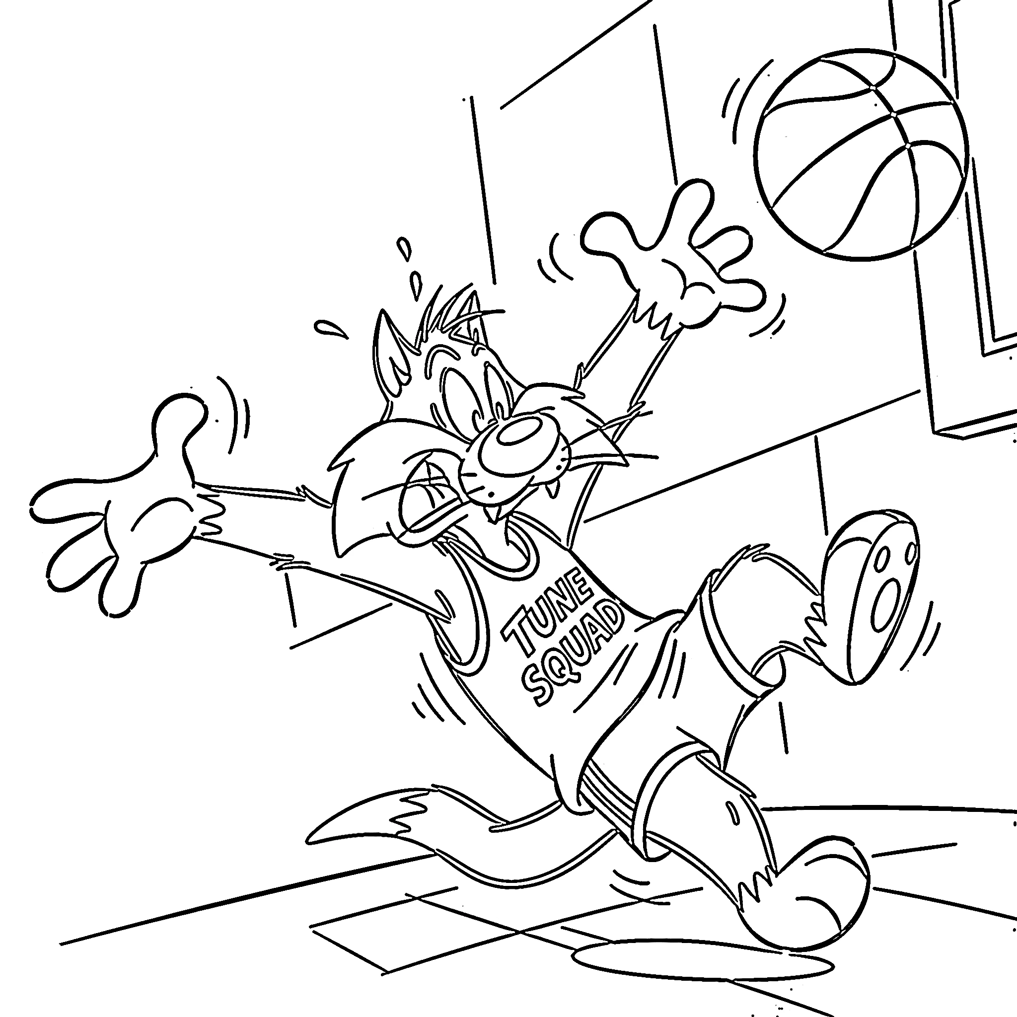 coloriage Space Jam à imprimer