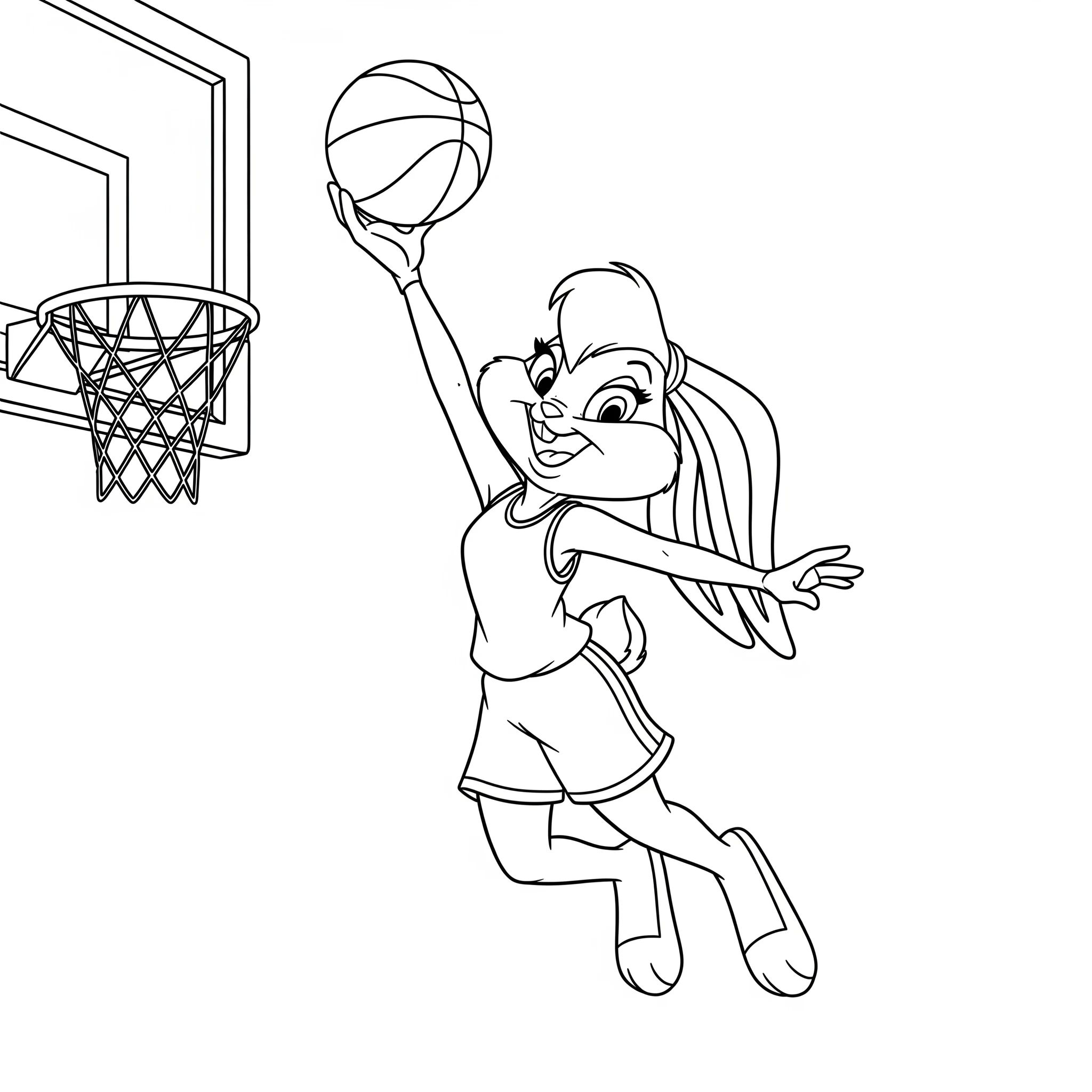 coloriage Space Jam à imprimer pour enfant de 12 ans