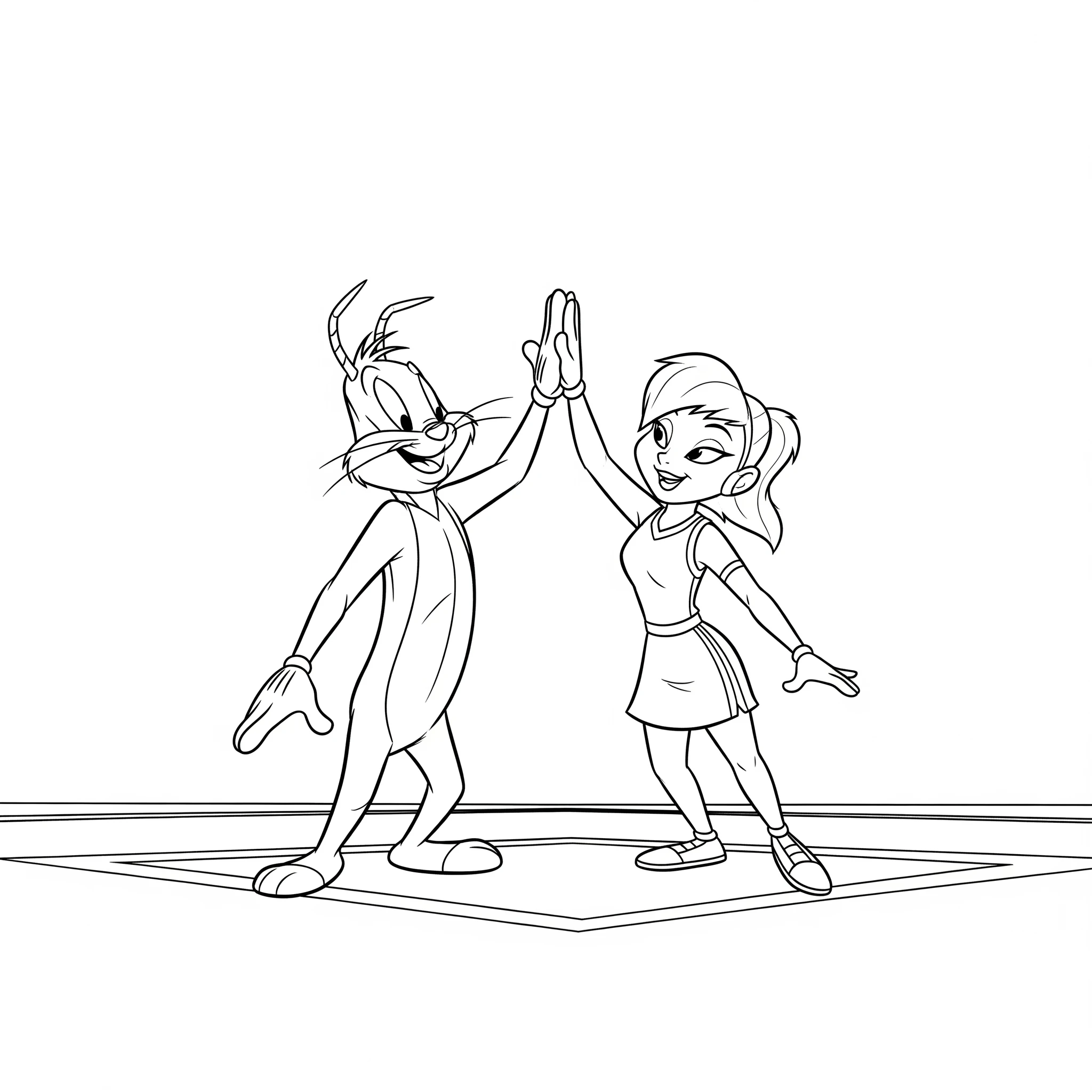 coloriage Space Jam et apprentissage