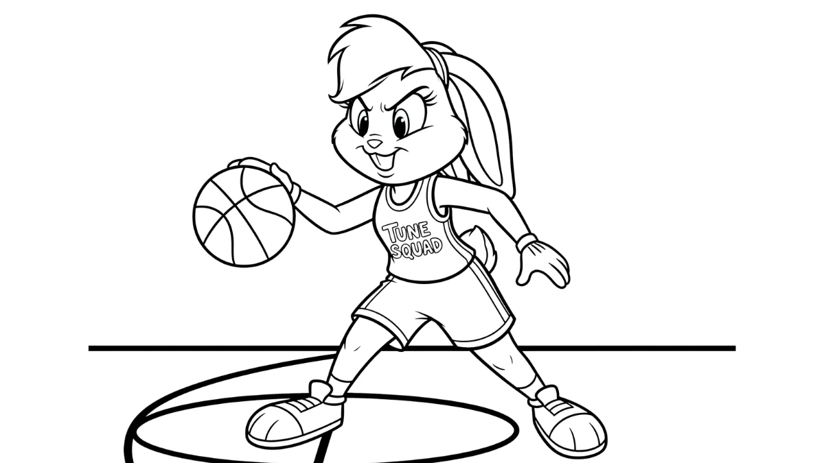 coloriage Space Jam de pour enfants